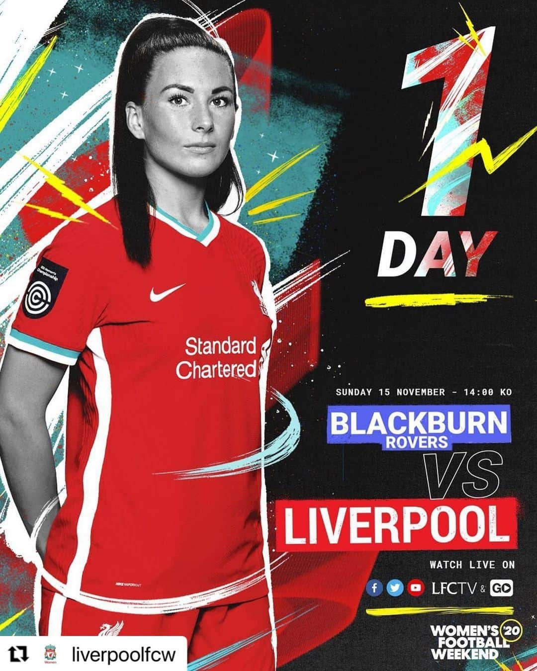 リヴァプールFCさんのインスタグラム写真 - (リヴァプールFCInstagram)「Looking forward to this one tomorrow! 🙌 #Repost @liverpoolfcw ・・・ It’s almost time, Reds! 🤩✊ Make sure you join us for #WomensFootballWeekend! 📺 #LFCWomen #LiverpoolFCWomen #LFCW #FAWC」11月14日 22時30分 - liverpoolfc