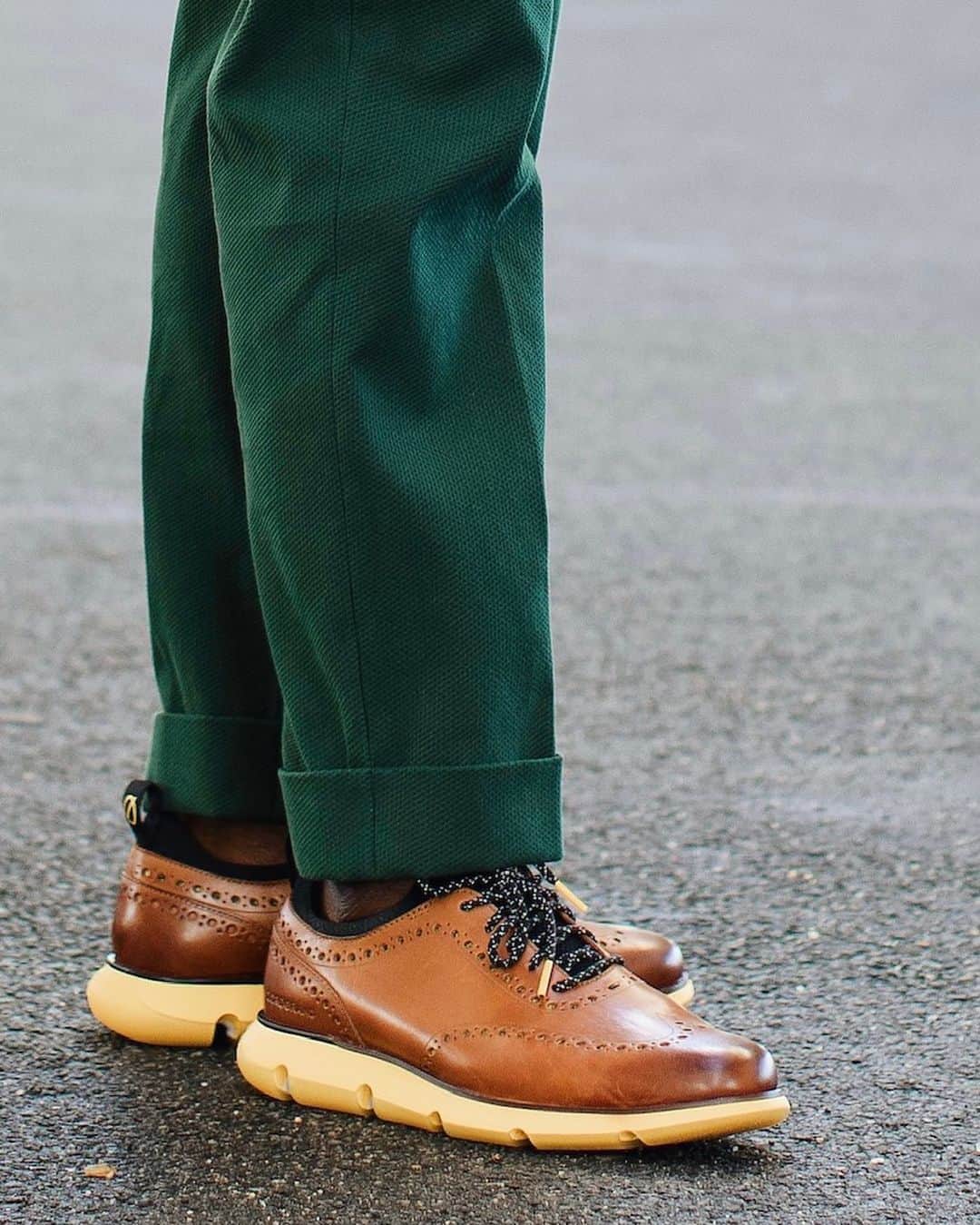 Cole Haanのインスタグラム：「Photographer and digital creator @TheCreativeGentleman demonstrates his passion for style in the 4.ZERØGRAND Wingtip Oxford.」