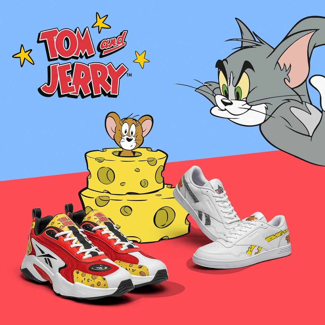 Reebok classicのインスタグラム：「Your favorite dynamic duo is back at it. The next Reebok x Tom and Jerry drop is here. Shop the collection now at our link in bio.」