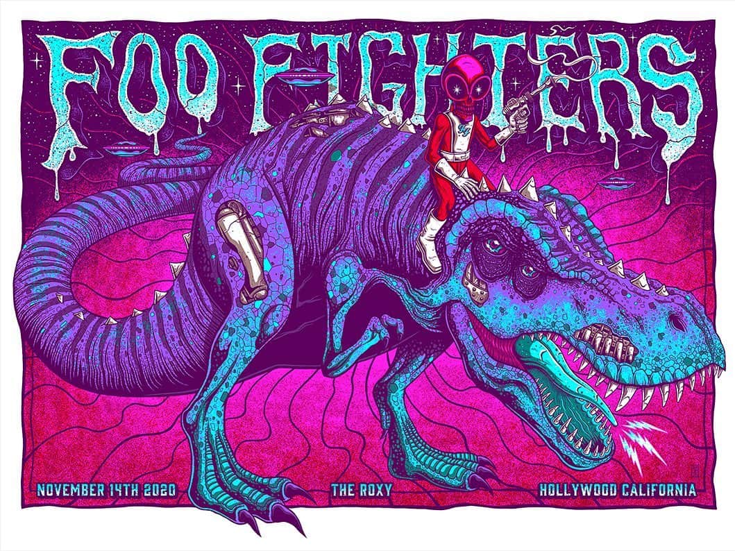 フー・ファイターズのインスタグラム：「TONIGHT‼️ Foo Fighters first full ROCK livestream. Link to tickets in bio.   STREAM OPENS Log in, make sure your screen is set and turn it UP!!! 4:30pm PT / 7:30pm ET / 12:30am GMT 9:30am JPT / 11:30am AEDT   SHOW STARTS Be ready to rock!!! 5pm PT / 8pm ET / 1am GMT / 10am JPT 12pm AEDT   Ticket to view $15 - link in bio to get tickets.   Full performance video will be available for 48 hours following the initial livestream.   Stay safe. Stay home. Tune in anywhere you are in the world!   Brought to you in part by the good people at @coorslight. The stream will feature the 'Beer’s Eye View' - from backstage to onstage - the best view in the house!   A portion of proceeds will go to @sweetreliefmusiciansfund   Limited Edition show merch at link in bio. Poster art by @mazza_art」