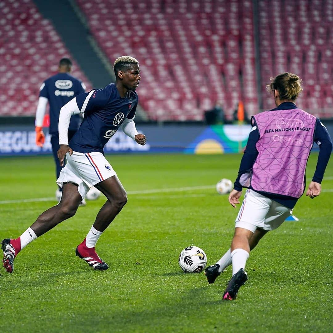 サッカー フランス代表チームさんのインスタグラム写真 - (サッカー フランス代表チームInstagram)「Dernier entraînement avant le début du match 💪 #FiersdetreBleus #PORFRA」11月15日 4時31分 - equipedefrance