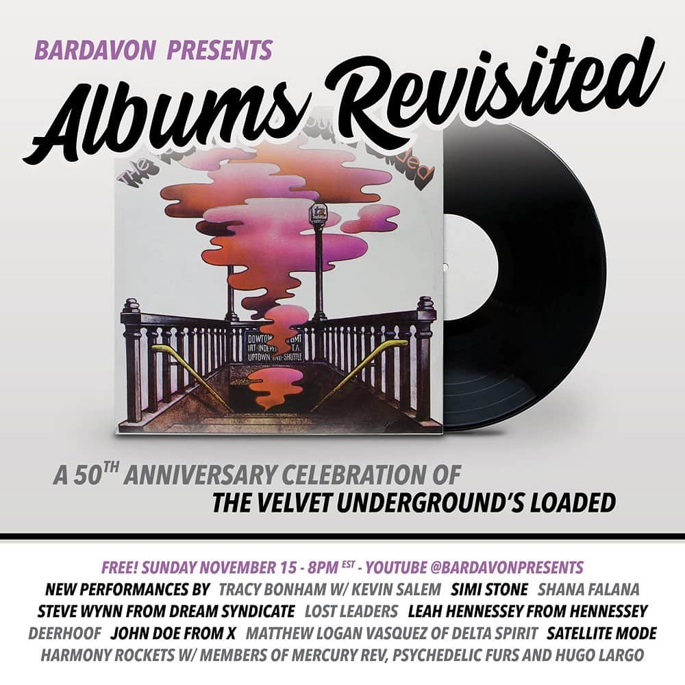 ディアフーフのインスタグラム：「We did a cover video of The Velvet Underground song Head Held High for this special collection of covers put together by @bardavonpresents. It's the 50th(!!) anniversary of the VU album Loaded. You can check it out starting at 8pm EST tomorrow, it'll be up on their Bardavon Presents youtube channel for free. If you do donate, proceeds will go to help out the Bardavon 1869 Opera House, the oldest continuously operating theater in New York State.」