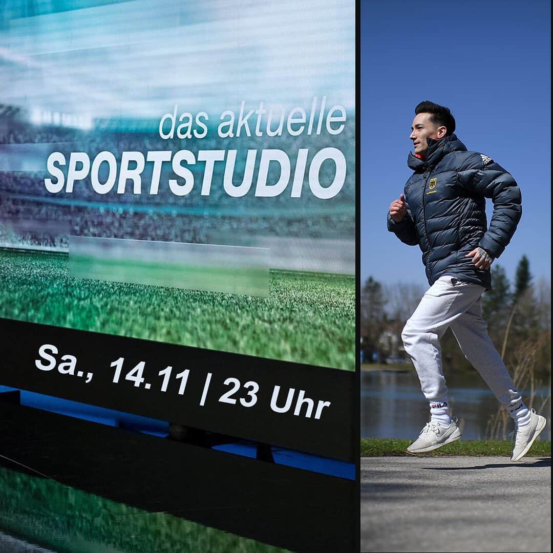 マゼル・ニューエンのインスタグラム：「I have the honour of being invited to the Sportstudio together with @sarah.vossi ! ✌🏼 Don’t forget to tune in today at 11 pm, @zdfsport 📺」