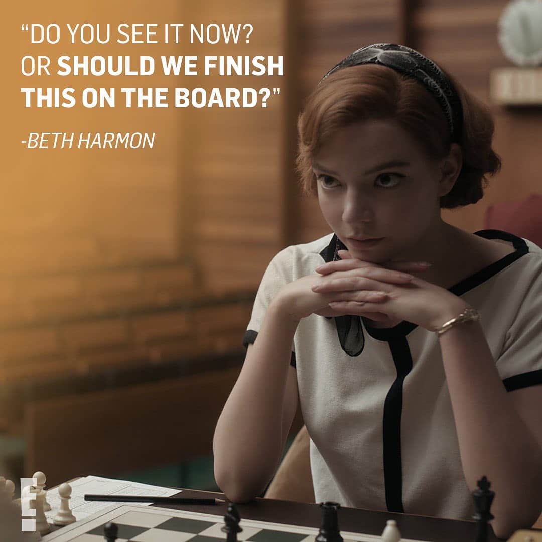 E! Onlineさんのインスタグラム写真 - (E! OnlineInstagram)「Beth Harmon really said chess not checkers. 👑  Who is joining us in binging #TheQueensGambit this weekend? (📷: Netflix)」11月15日 7時02分 - enews