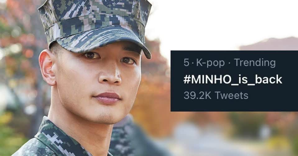 SHINeeのインスタグラム：「Hashtag “#MINHO_is_back” Sweeps Twitter With SHINee’s Minho To Be Discharged From The Marine Corps」