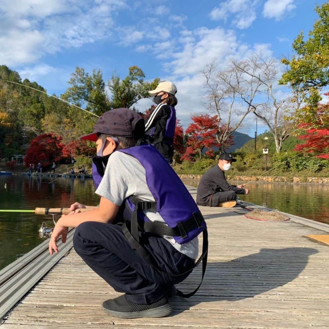 こーいちのインスタグラム：「一魚一会  #嵐山フィッシングエリア」