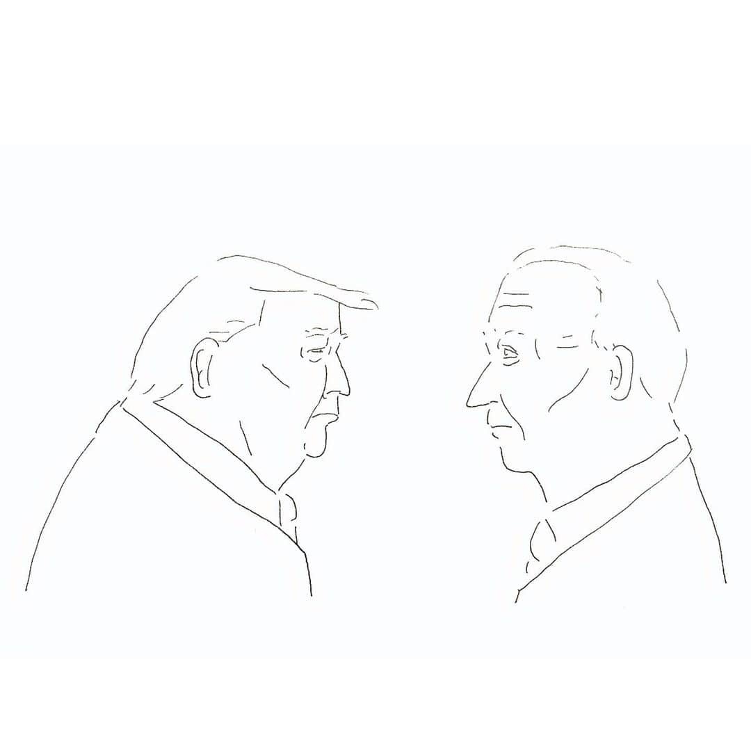 ハルペイさんのインスタグラム写真 - (ハルペイInstagram)「😟 大統領は勝った方だよね… . #アメリカ#トランプ大統領  #バイデン #🇺🇸#biden #trump  #アメリカ大統領選挙  #似顔絵 .  #harupei#ハルペイ#doodle#draw#drawing#illustrator#illustration#japan#絵#雑貨#湘南#イラスト#イラストレーター#ゆるい#茅ヶ崎」11月15日 19時52分 - harupeipei