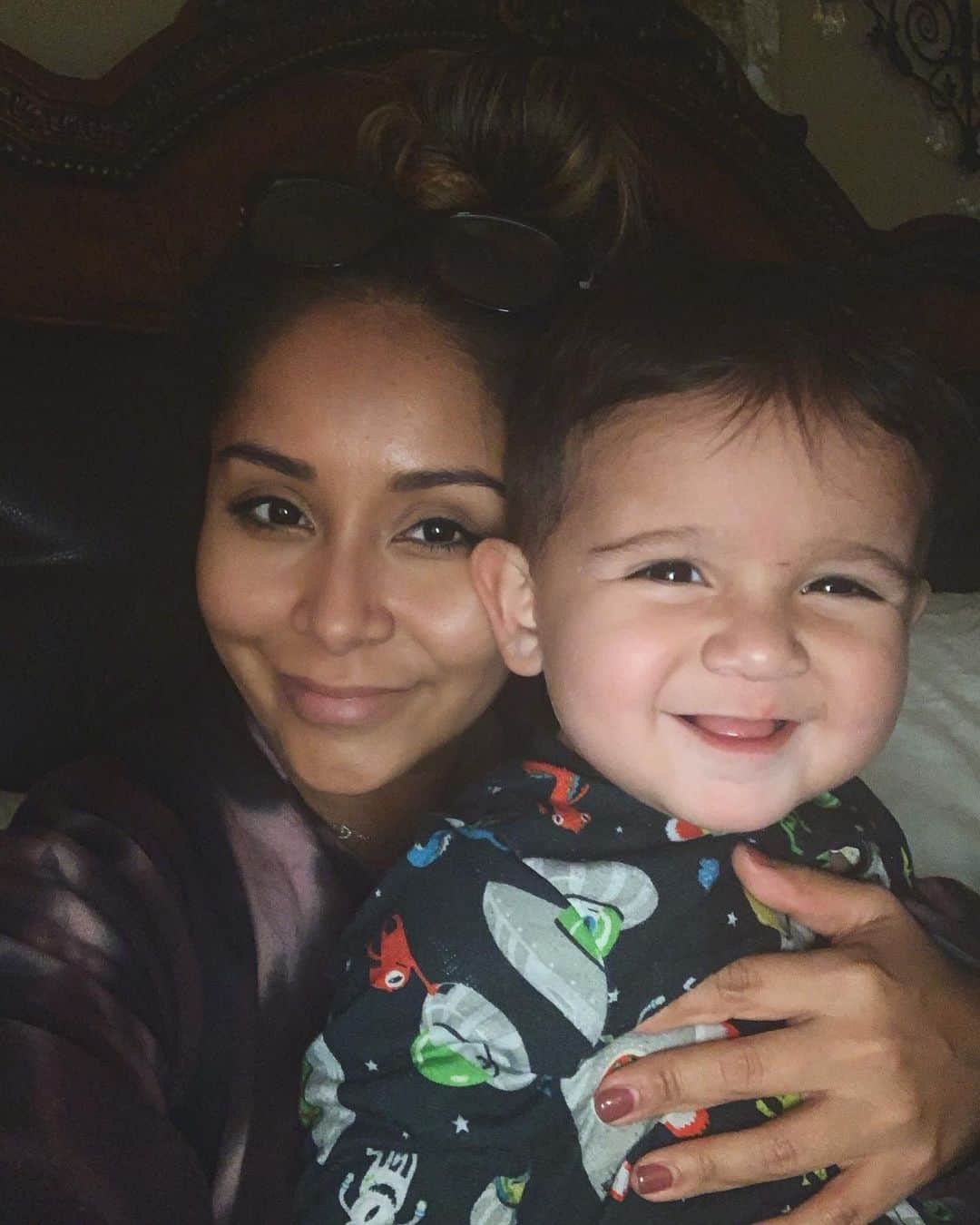 ニコール・ ポリッツィのインスタグラム：「MY SQUISHY 😩🙏🏽 #beyondblessedmawma」