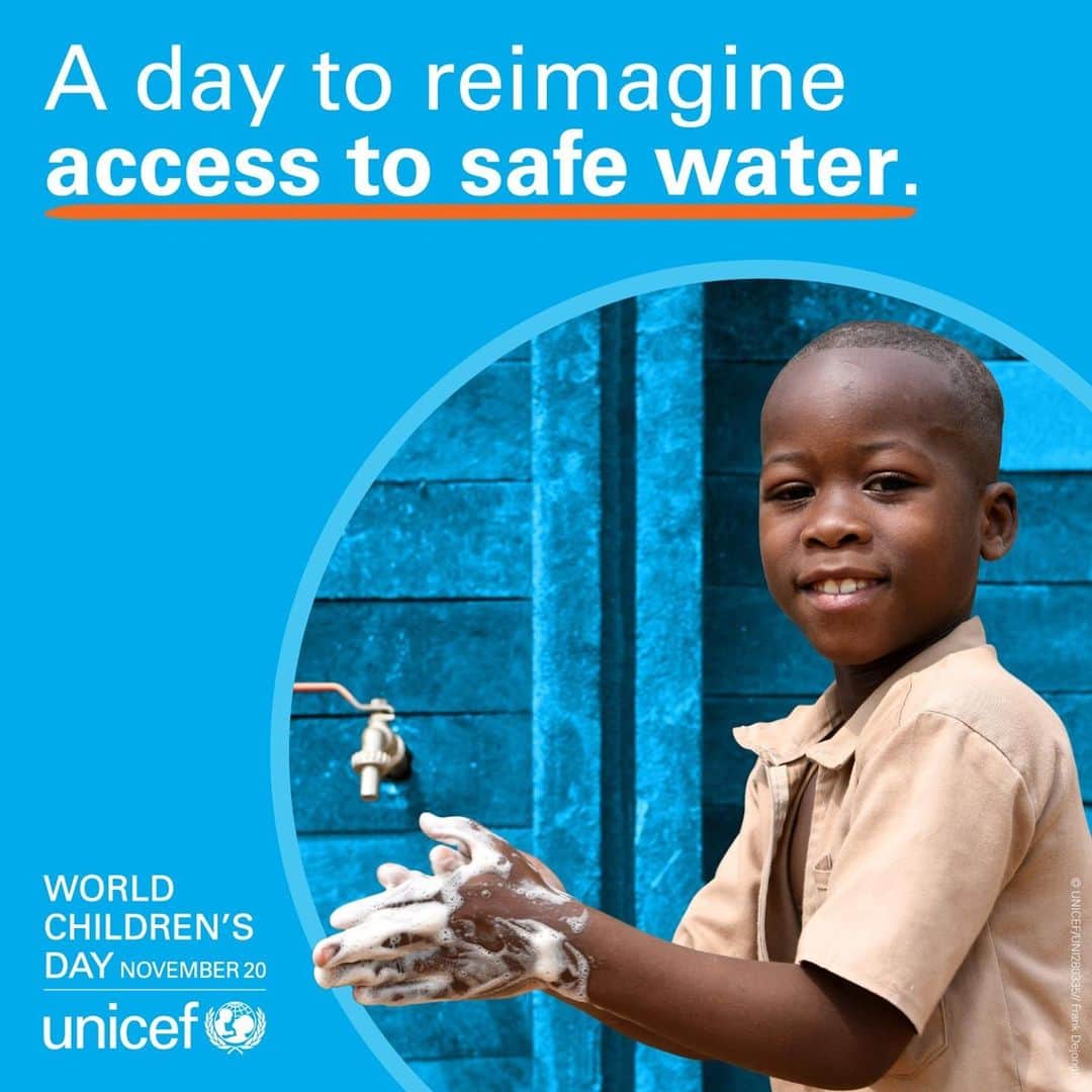unicefさんのインスタグラム写真 - (unicefInstagram)「Washing hands with soap and water is one of the most effective ways to stop COVID-19. Yet millions of children don’t have access to basic handwashing facilities.  On #WorldChildrensDay, help us reimagine a world where every child has access to safe water.」11月15日 14時15分 - unicef