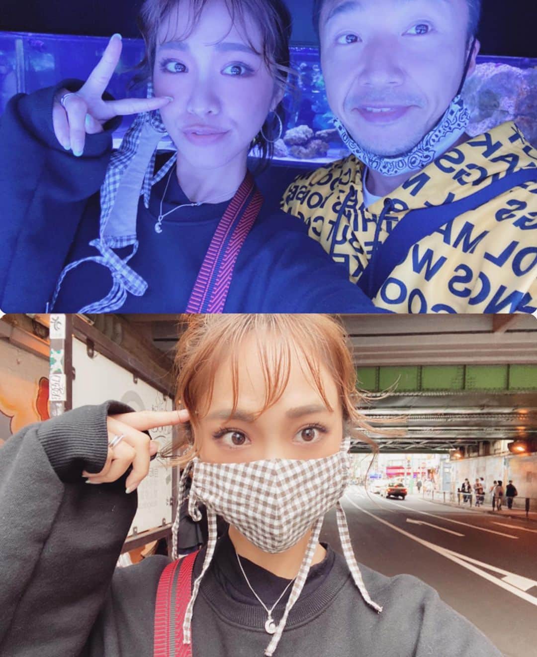 藤森マリナさんのインスタグラム写真 - (藤森マリナInstagram)「#まりなはんコーデ in Tokyo🗼 * * 新大久保でランチして スカイツリーを見て すみだ水族館🐠 そんな東京最終日のコーデ♡ * * 結婚式参列用に実は 2着パーティードレスをレンタルしてて 当日までどっち着るか 気温とか気分で決めてなくて☺️ * * 着なかった方は着替えて二次会か 東京でのナイトアウトにも 使えるなぁとか思ってたんやけど コロナのこともあり 二次会もなくなったので 次の日にカジュアルダウンして着た♥️ * * #オーバーサイズスウェット ▶︎ @rustal_official #星柄#パーティードレス ▶︎ @andyoudressingroom  #かばん ▶︎ @charleskeith_jp #マスク & #ファーバッグ ▶︎ @sahabyelliee * * このオーバーサイズスウェットが しぬほど着回せる😂👍🏻 毎日着てるくらい着てる 何にでも合いすぎてほんと最高 #シンプルイズベスト * * * #レンタルドレス#カジュアルダウン#カジュアルコーデ#東京観光#新大久保#新大久保グルメ#韓国料理#新大久保食べ歩き#新大久保コリアンタウン#コリアンタウン#スカイツリー#すみだ水族館#お団子アレンジ #charlesandkeith#andyoudressingroom#rustal#sahabyelliee#koreantown#kpop好きな人と繋がりたい」11月15日 16時03分 - maaarina0806