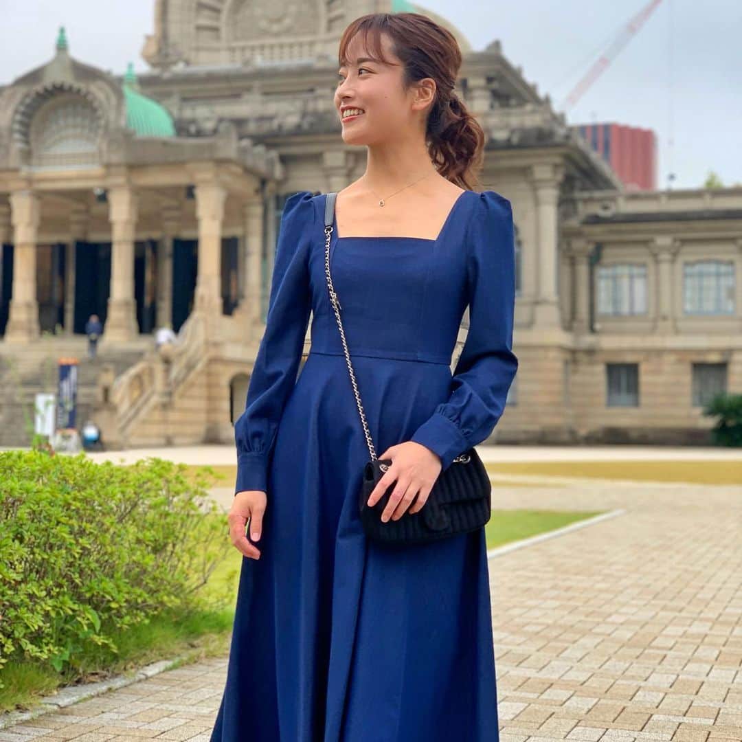 平川彩佳のインスタグラム：「. たまにはクラシカルな装いで。 . onepiece#salang」