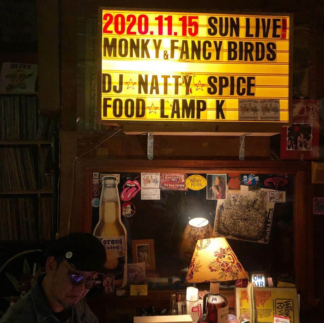 MONKYさんのインスタグラム写真 - (MONKYInstagram)「今宵は南林間whisky riverにて monky & fancy birds  元気な人は遊びにキテネ♬ 生音を浴びに。  #monkyandfancybirds」11月15日 16時49分 - ____monky____