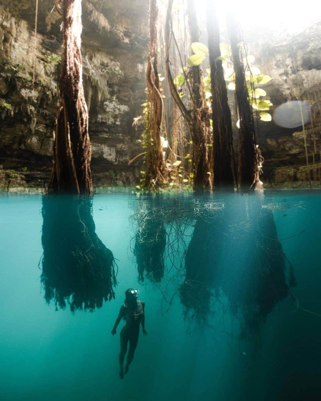 BEAUTIFUL DESTINATIONSさんのインスタグラム写真 - (BEAUTIFUL DESTINATIONSInstagram)「So many wondrous places to discover! ✨ Remember that there's so much inspiration to be found in the great outdoors.   Check out this majestic cenote with rope swings so you can jump right in! Ranging from emerald greens to intense blues, a cenote's freshwater pool is perfect for a refreshing dip. 💦  Have you visited a cenote before? Can you name your favorites?  📸 @josiahwg 🤿 @chelseakauai  📍 Tulum, Mexico」11月15日 18時04分 - beautifuldestinations