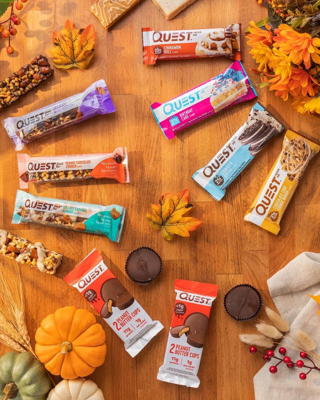 questnutritionさんのインスタグラム写真 - (questnutritionInstagram)「THANKFUL FOR YOU GIVEAWAY! 🙏💙 It’s the season of gratitude & we’re giving TEN (10) winners this large Quest assortment bundle because we appreciate YOU for keeping us going during this crazy 2020! 😊 • TO ENTER, see the steps below: • 1️⃣. LIKE this post. 2️⃣. FOLLOW @questnutrition. (We check 🧐) 3️⃣. TAG A FRIEND(S) you’re thankful for & let them know!👇 (You can tag multiple friends. ONE FRIEND ONLY TAGGED PER COMMENT. The more people you tag = higher chance of winning. So tag as many of those special people away! 🎉) • Winners will be announced on 11/21/20 in the comments. U.S. winners only. Must be 18+ or older to win. Each winner will win: (1) Box of 12 Birthday Cake Quest Bars, (1) Box of 12 Chocolate Chip Cookie Dough Quest Bars, (1) Box of 12 Cookies & Cream Quest Bars, (1) Box of 12 Cinnamon Roll Quest Bars, (1) Box of 4 Peanut Butter Cups, (1) Box of 5 Peanut Chocolate Crunch Snack Bars, (1) Box of 5 Sea Salt Caramel Almond Snack Bars, & (1) Box of 5 Chocolate Mixed Nuts Snack Bars. Contest is not affiliated with Instagram. Good luck! #OnaQuest #QuestNutrition」11月16日 5時20分 - questnutrition