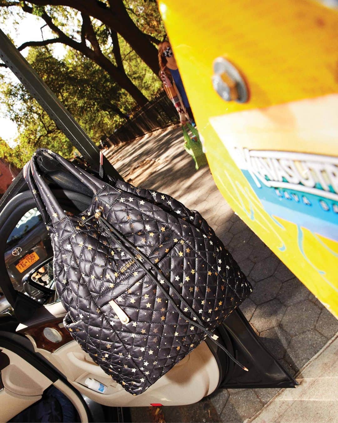 のインスタグラム：「It's a backpack. It's a top-handle tote. It's your favorite work, gym, travel, weekend bag. It's what we mean when we say #DesignedToDoMore. Tap to shop the Metro Convertible Backpack, and head to our stories to see more of our versatile favorites.」