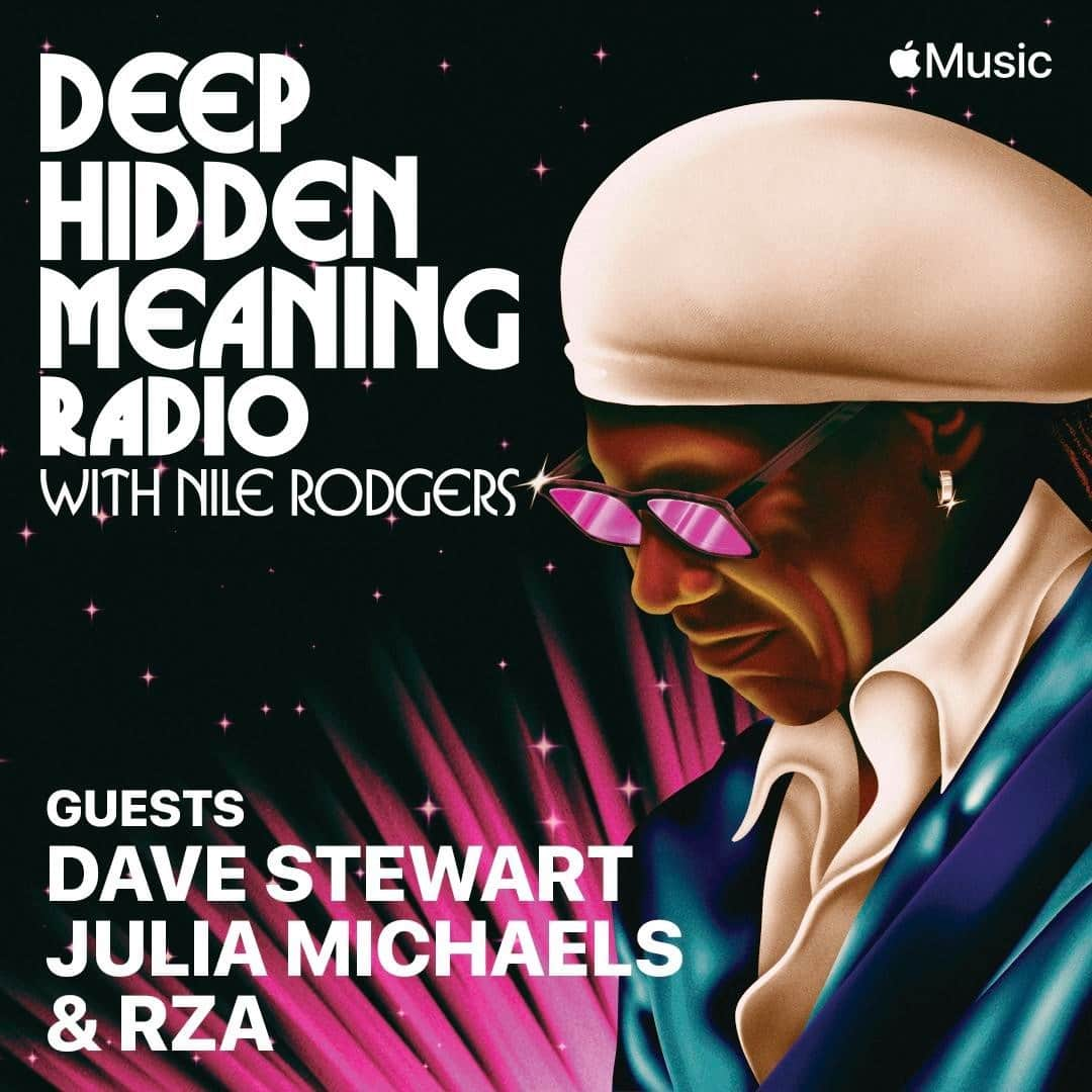 ナイル・ロジャースさんのインスタグラム写真 - (ナイル・ロジャースInstagram)「New episode of #DeepHiddenMeaning is available now. Go watch my conversation with @davestewarteurythmics, @juliamichaels, and @rza now on @applemusic!  apple.co/nile」11月16日 5時00分 - nilerodgers