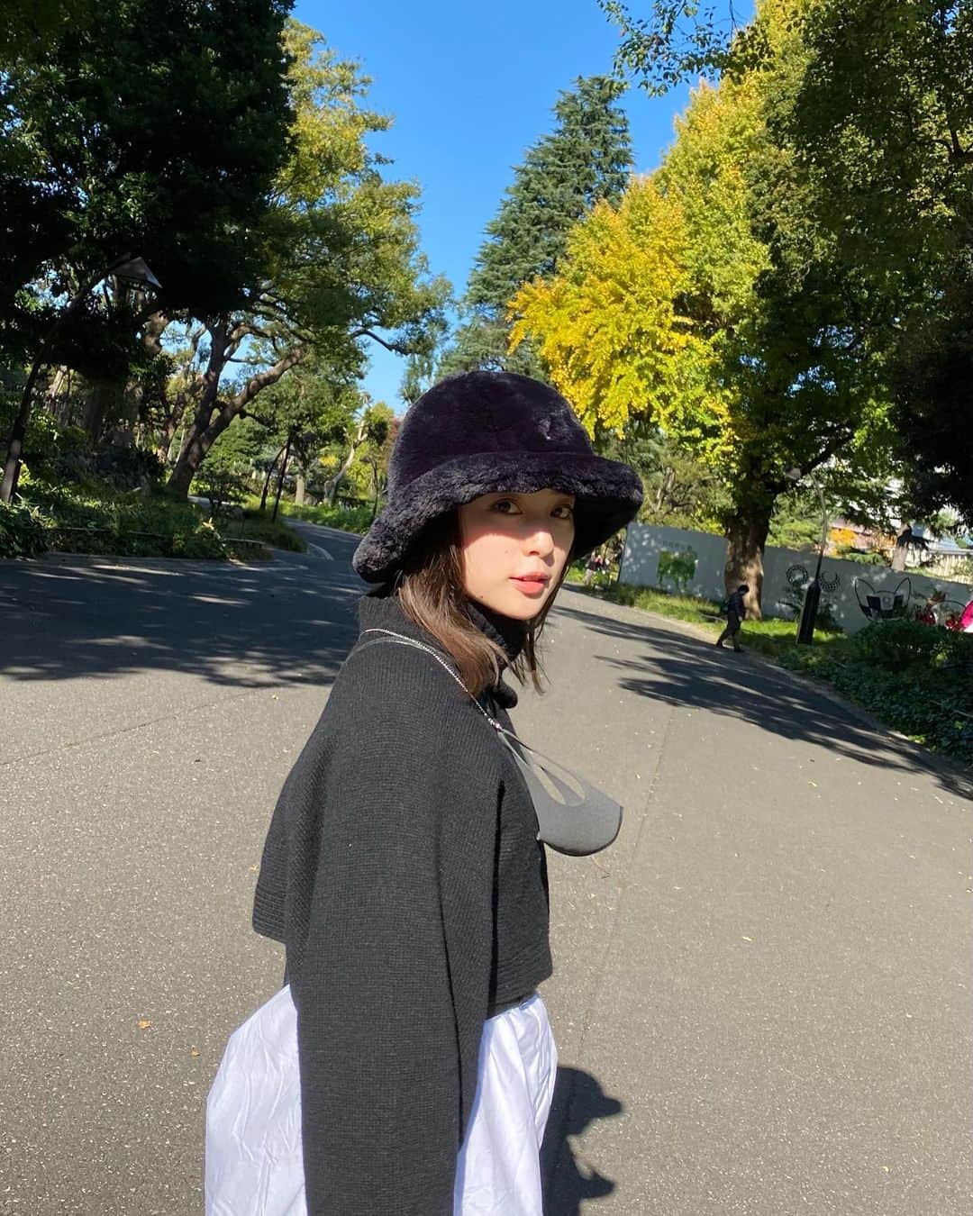 池上紗理依さんのインスタグラム写真 - (池上紗理依Instagram)「もこもこ帽子、大活躍中🤍 #kangol  #バケットハット」11月15日 20時16分 - sarii_ikegami