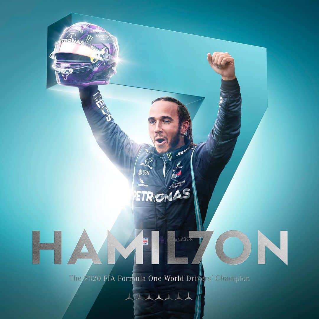 MERCEDES AMG PETRONASさんのインスタグラム写真 - (MERCEDES AMG PETRONASInstagram)「LEWIS #HAMIL7ON. ✊ CHAMPION OF THE WORLD FOR THE SEVENTH TIME!! 💜」11月15日 20時55分 - mercedesamgf1