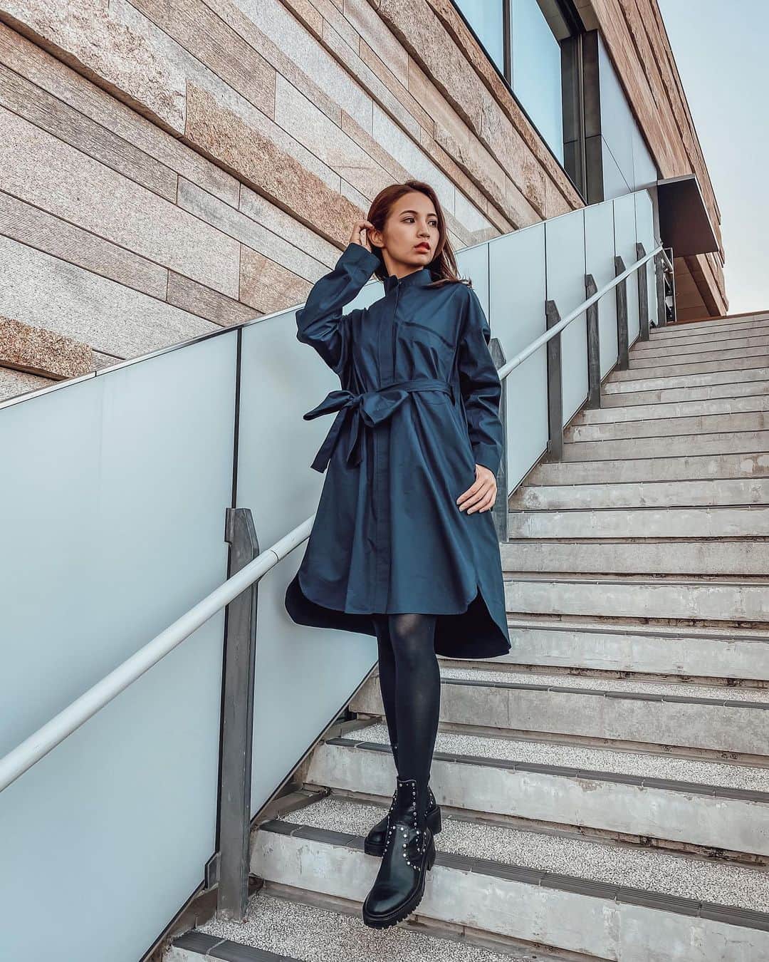 ジルサンダー ヴィンテージ 長袖シャツワンピース ベージュ 36 イタリア製 ジルサンダー ヴィンテージ 長袖シャツワンピース ベージュ 36 イタリア製