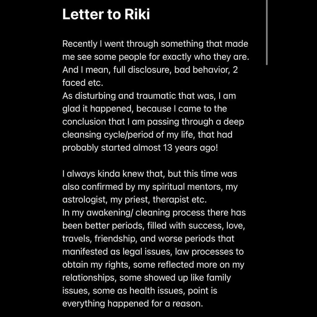 アレクサンドラ・スタンさんのインスタグラム写真 - (アレクサンドラ・スタンInstagram)「Letter to Riki 💖」11月15日 21時38分 - alexandrastan