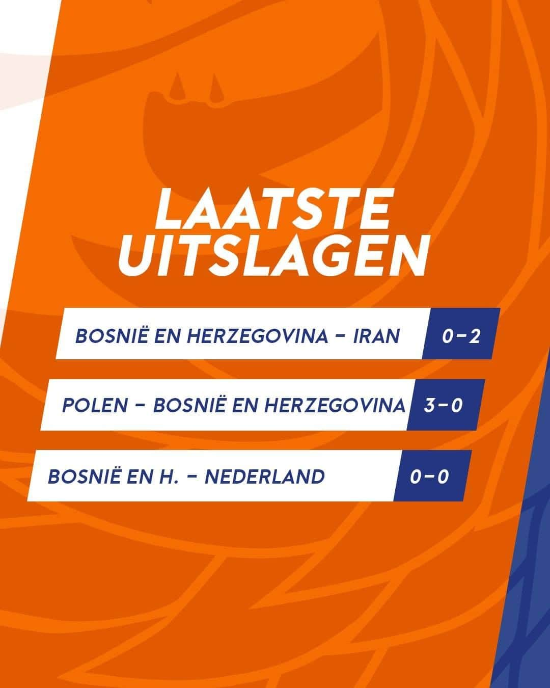 サッカー オランダ代表チームさんのインスタグラム写真 - (サッカー オランダ代表チームInstagram)「De belangrijkste feiten voor de wedstrijd van 18.00 uur 📊 #NEDBOS #NationsLeague」11月15日 21時49分 - onsoranje