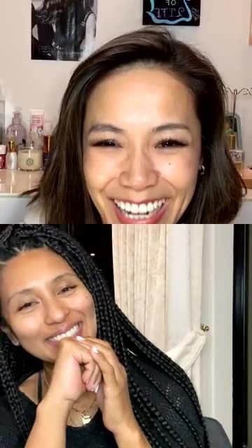 坂倉アコのインスタグラム：「シェネル @chenelleworld との久しぶりInsta live✨ オーストラリアに移住して、1月にはベイビーが生まれるシェネルとの1時間トーク😆このタイミングで色々話せてあっという間の1時間だった🥰 So happy to have you @chenelleworld, and seriously can’t wait to meet your baby girl Santosha✨✨」