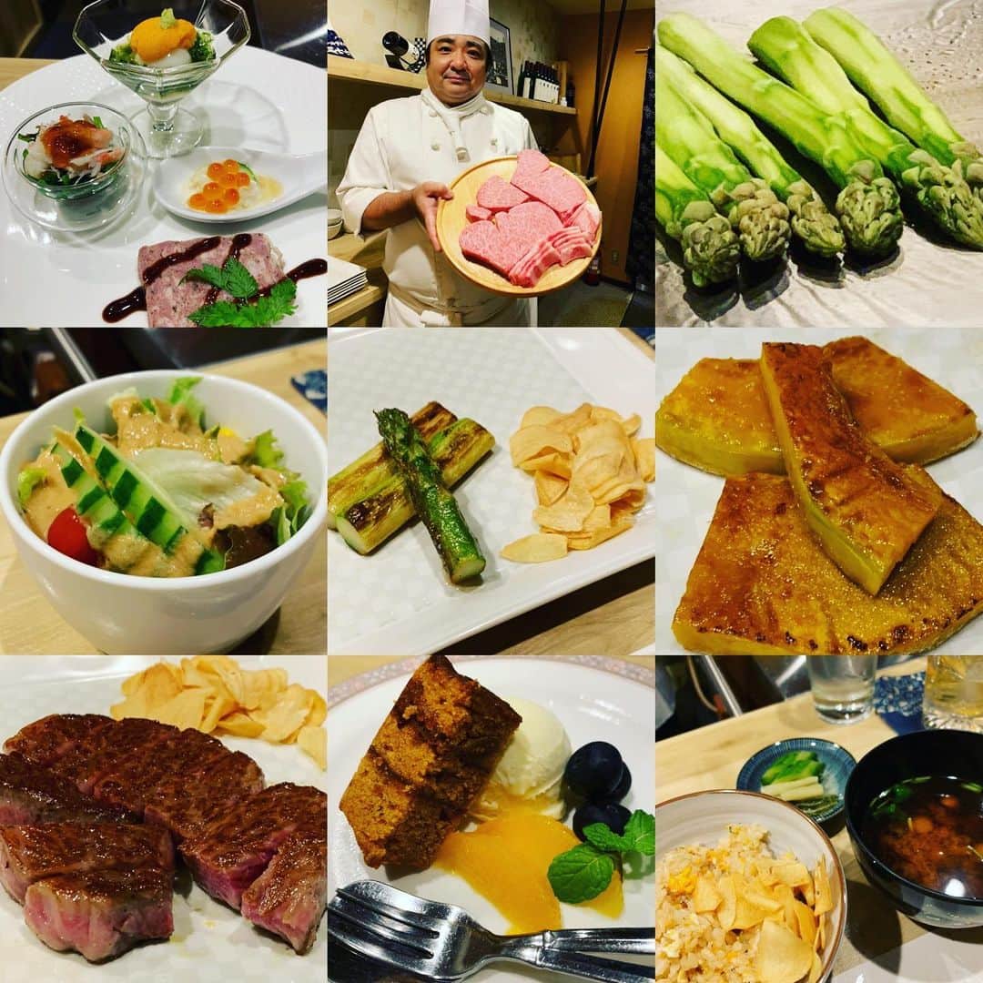 ケイ・グラントのインスタグラム：「歩いて行ける六本木、ステーキハウス巴に行ったよ〜❤️」