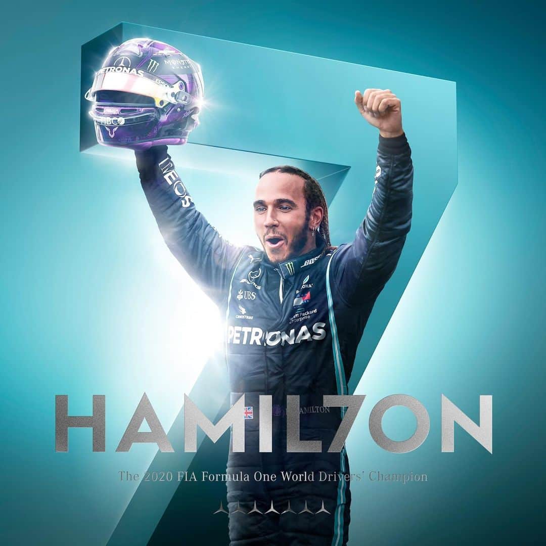Mercedes AMGさんのインスタグラム写真 - (Mercedes AMGInstagram)「LEWIS #HAMIL7ON. ✊ CHAMPION OF THE WORLD FOR THE SEVENTH TIME!! 💜」11月15日 22時52分 - mercedesamg