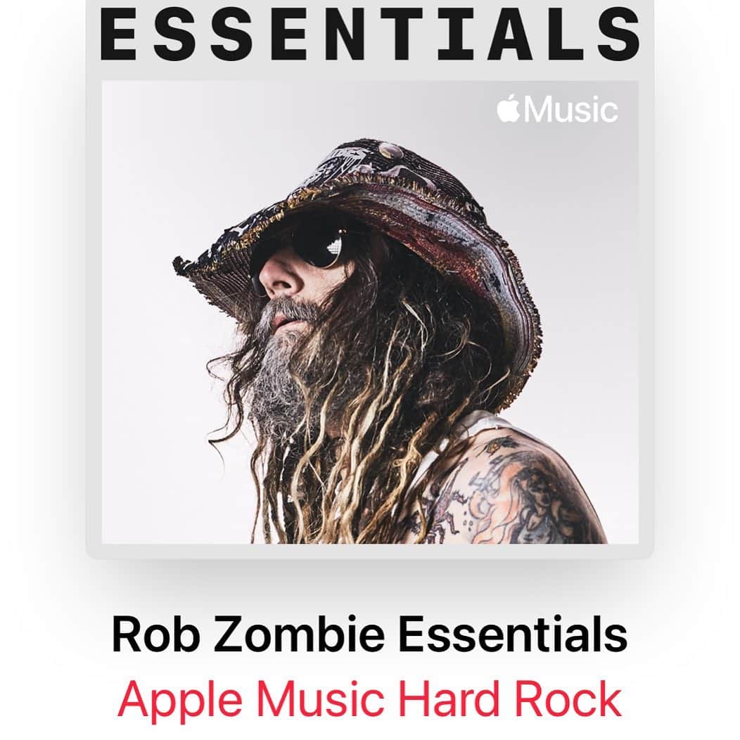 ロブ・ゾンビのインスタグラム：「Now on Apple Music. Check it out. #robzombie #applemusic #essentials」