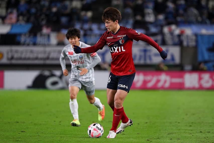 上田綺世のインスタグラム：「引き分け。  #鹿島アントラーズ #jleague  #上田綺世 #ナイスキーパーでした #うますぎるよ薫くん」