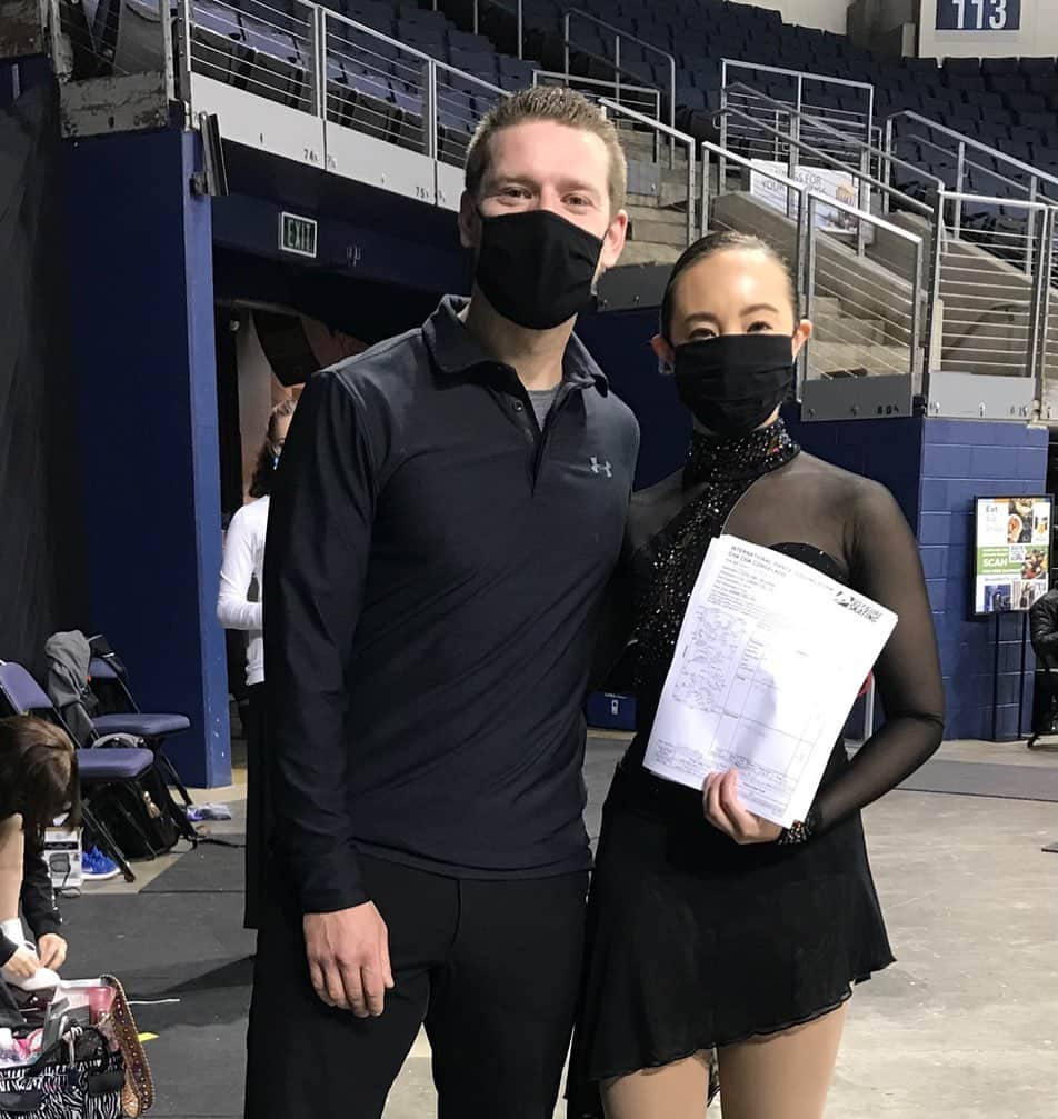 ブルックリー・ハンのインスタグラム：「0/10 would not recommend learning the Tango Ro and testing it in less than 4 weeks, but, hey, it worked out in the end. 💁🏻‍♀️  Thanks, Logan, for supporting this insanity. And a huge thank you to Daniil for being a huge help on this one. Couldn’t have done it without you!」