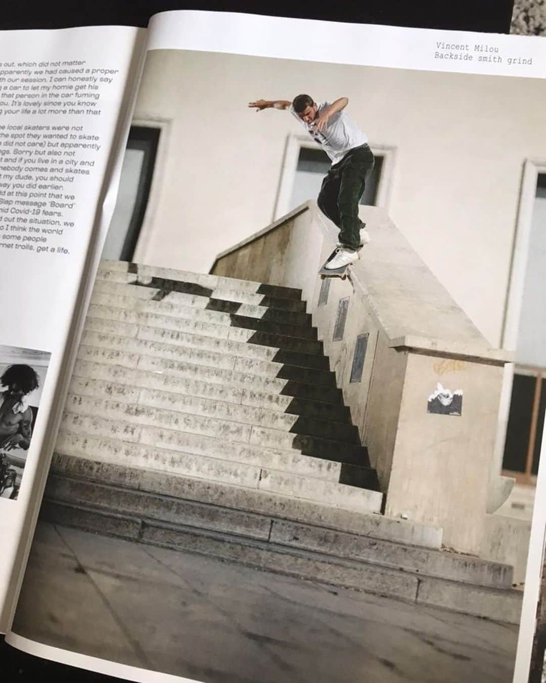ヴィンセント・ミルウ のインスタグラム：「@independenttrucks in PARIS VIDEO DROPPING THIS WEEK !! 🔥 Full article in the latest @freeskatemag  📸 @samuelashley」