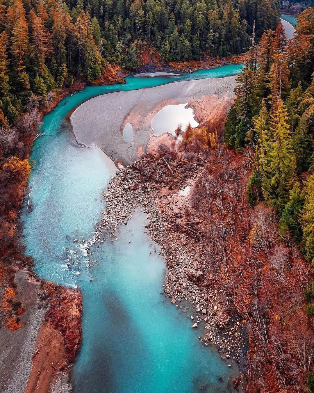 Instagramさんのインスタグラム写真 - (InstagramInstagram)「#HelloFrom the Eel River in Humboldt County, California. We are dreaming of a drive down the Avenue of the Giants, a scenic highway where you can check out the clear turquoise waters of the river and the grandeur of ancient redwoods along its banks.⁣ ⁣ Photo by @glennleerobinson」11月16日 2時16分 - instagram