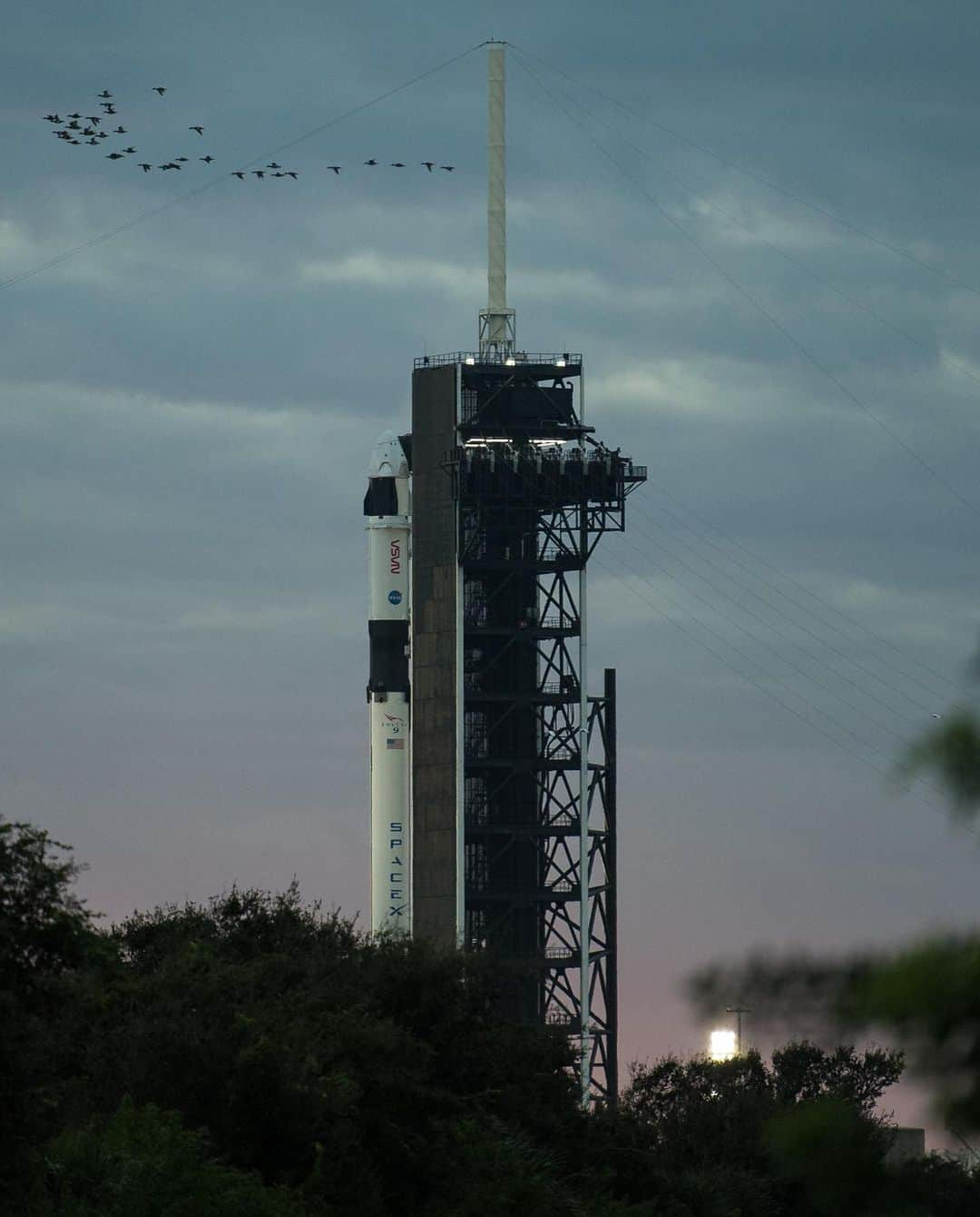 国際宇宙ステーションさんのインスタグラム写真 - (国際宇宙ステーションInstagram)「Weather remains 50% favorable in Florida for a launch today at 7:27 p.m. EST of four Commercial Crew astronauts aboard the SpaceX Crew Dragon to the station. #LaunchAmerica #nasa #spacex #crewdragon #kennedy #kennedyspacecenter #florida #international #space #station」11月16日 2時40分 - iss