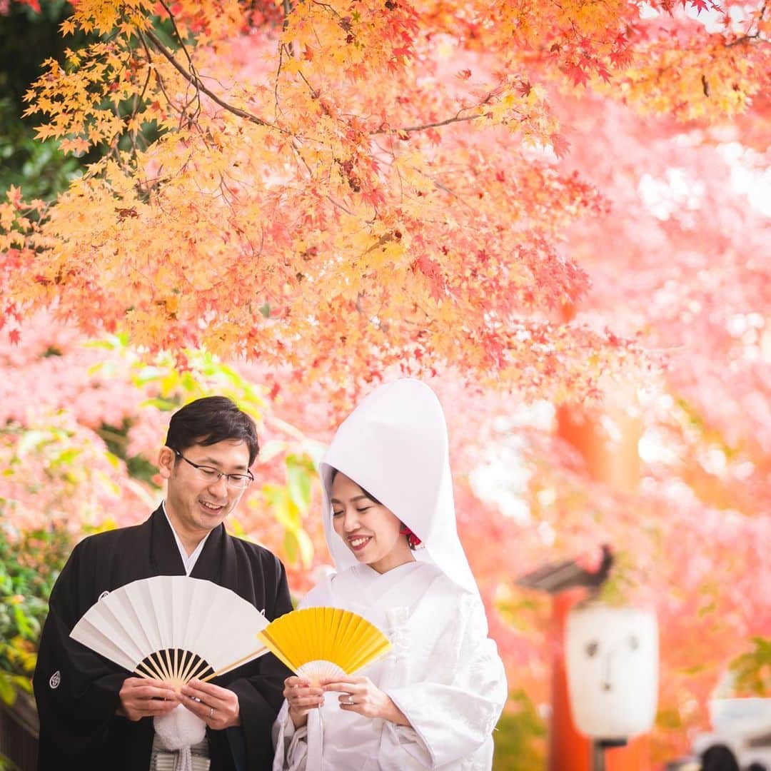 和婚スタイルさんのインスタグラム写真 - (和婚スタイルInstagram)「. . . ～京都の紅葉も色付きはじめました～ . . 下鴨神社様は関西エリアでは一番多くお手伝いさせていただいている神社様でございます。  撮影スポットもたくさんあるのでいいお写真撮れること間違いなしです！！ . . -------------------------------------------------- お二人で、ご家族で、 アットホームな和婚をご希望の方 和婚スタイルへご相談ください . .  プロフィールのリンクからHPをご覧いただけます。 --------------------------------------------------  . . #和婚スタイル #下鴨神社 #紅葉 #写真映え #日本 #京都 #和婚をもっと盛り上げたい  #日本の結婚式  #神社婚  #花嫁ヘア  #白無垢 #色打掛  #結婚式  #ウェディングフォト  #和婚プランナー  #前撮り  #大人婚 #花嫁  #神前式  #和装結婚式  #関西花嫁 #プランナーの想い #結婚式を諦めない #コロナに負けるな」11月16日 13時13分 - wakonstyle