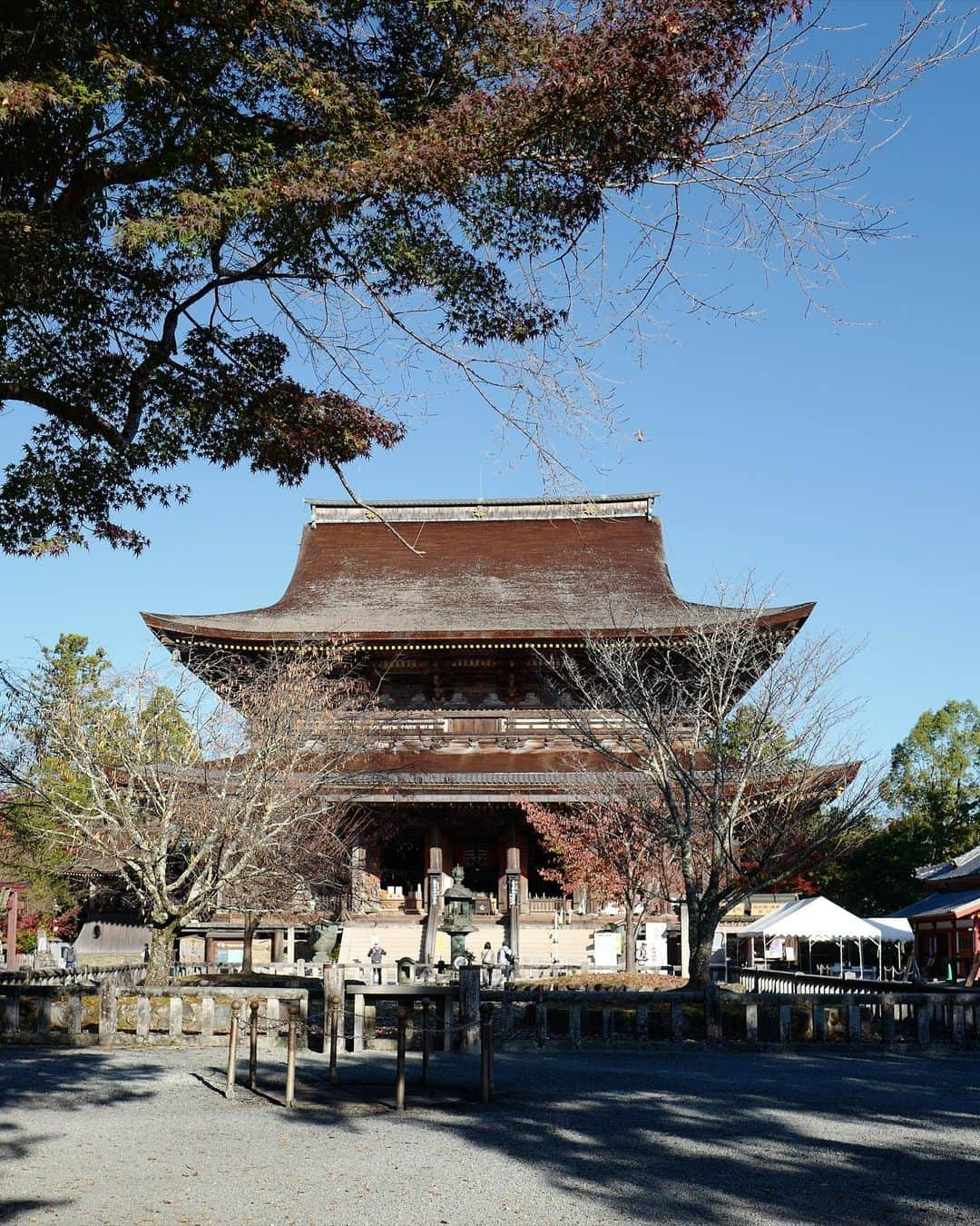 行方 久子 Hisako Namekataさんのインスタグラム写真 - (行方 久子 Hisako NamekataInstagram)「桜を見にきたぶりの金峯山寺、絶賛ご開帳中。」11月16日 13時41分 - hisakonamekata