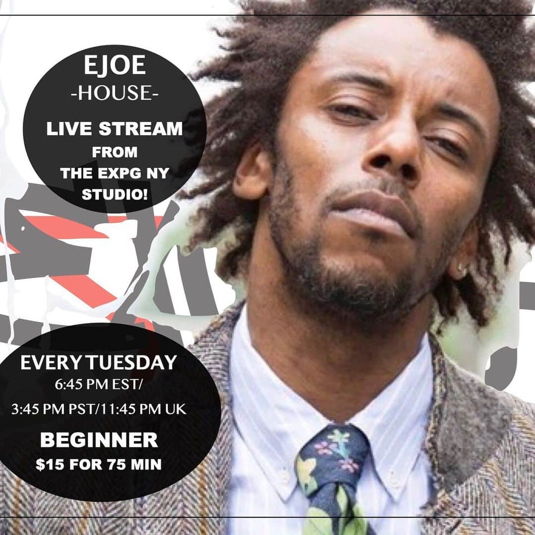 EXILE PROFESSIONAL GYMさんのインスタグラム写真 - (EXILE PROFESSIONAL GYMInstagram)「House w/ @ejoewilson TUESDAY at 6:45pm (EST)🔥 Register NOW !  Click ‘Book’ and create an account OR login in to your Mind Body account to reserve ✔️ $15 online class ✔️ Private login link will be sent via email 15 minutes prior to class start 👀  ZOOM TIPS 👀 If using 📱 Zoom app best way to go 👍 Please use ‘mute’ button when not speaking. We encourage displaying your video for teacher feedback! See you on the dance floor! . #newyork #ejoewilson #house #housebeginner #onlineclasses #danceclasses #livestreamclasses #expg #expgny #expgbyldh #dancers #classesonline」11月16日 6時08分 - expg_studio_nyc