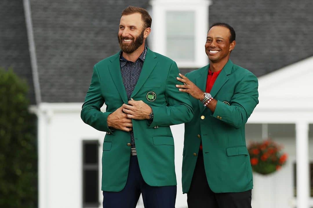 タイガー・ウッズのインスタグラム：「Looks like we’re having sandwiches for next year’s champions dinner! Congrats @djohnsonpga and welcome to the club.」