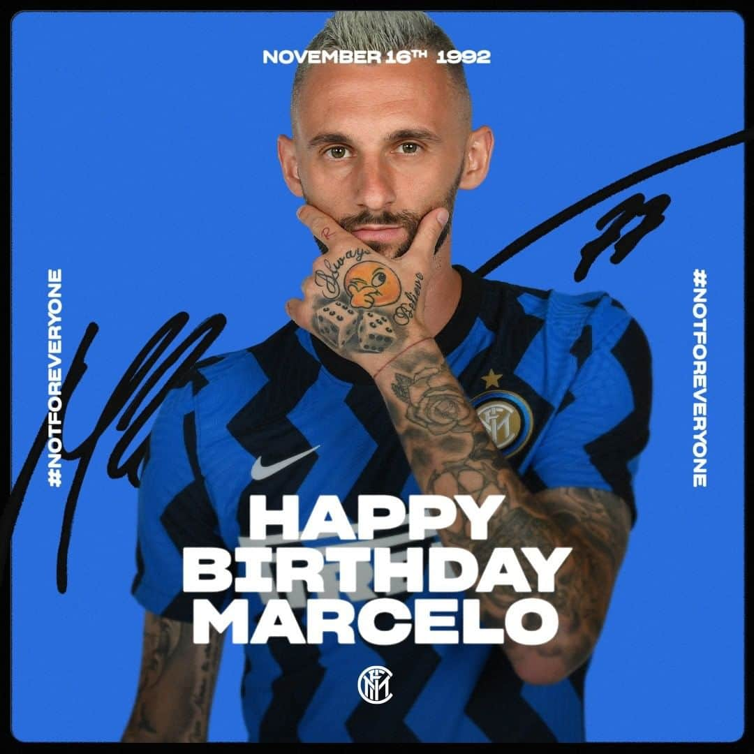 インテルナツィオナーレ・ミラノさんのインスタグラム写真 - (インテルナツィオナーレ・ミラノInstagram)「HAPPY BIRTHDAY @marcelo_brozovic! 🎂🤔🖤💙 #Inter #ForzaInter #Brozovic #HB #Bday #OnThisDay #Football」11月16日 8時00分 - inter