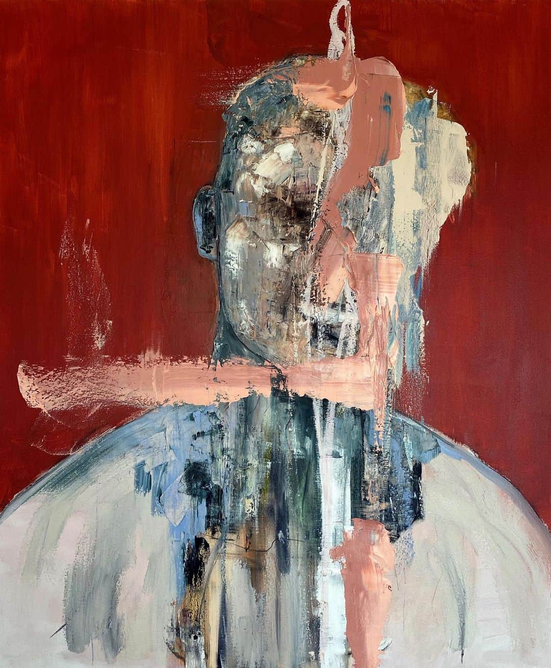 のインスタグラム：「Yet to be titled   oil on canvas  40 x60’」