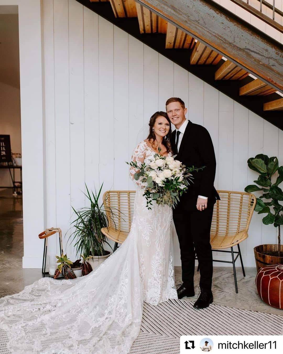 ピッツバーグ・パイレーツのインスタグラム：「Congrats to Mitch and his wife, Clancy!」