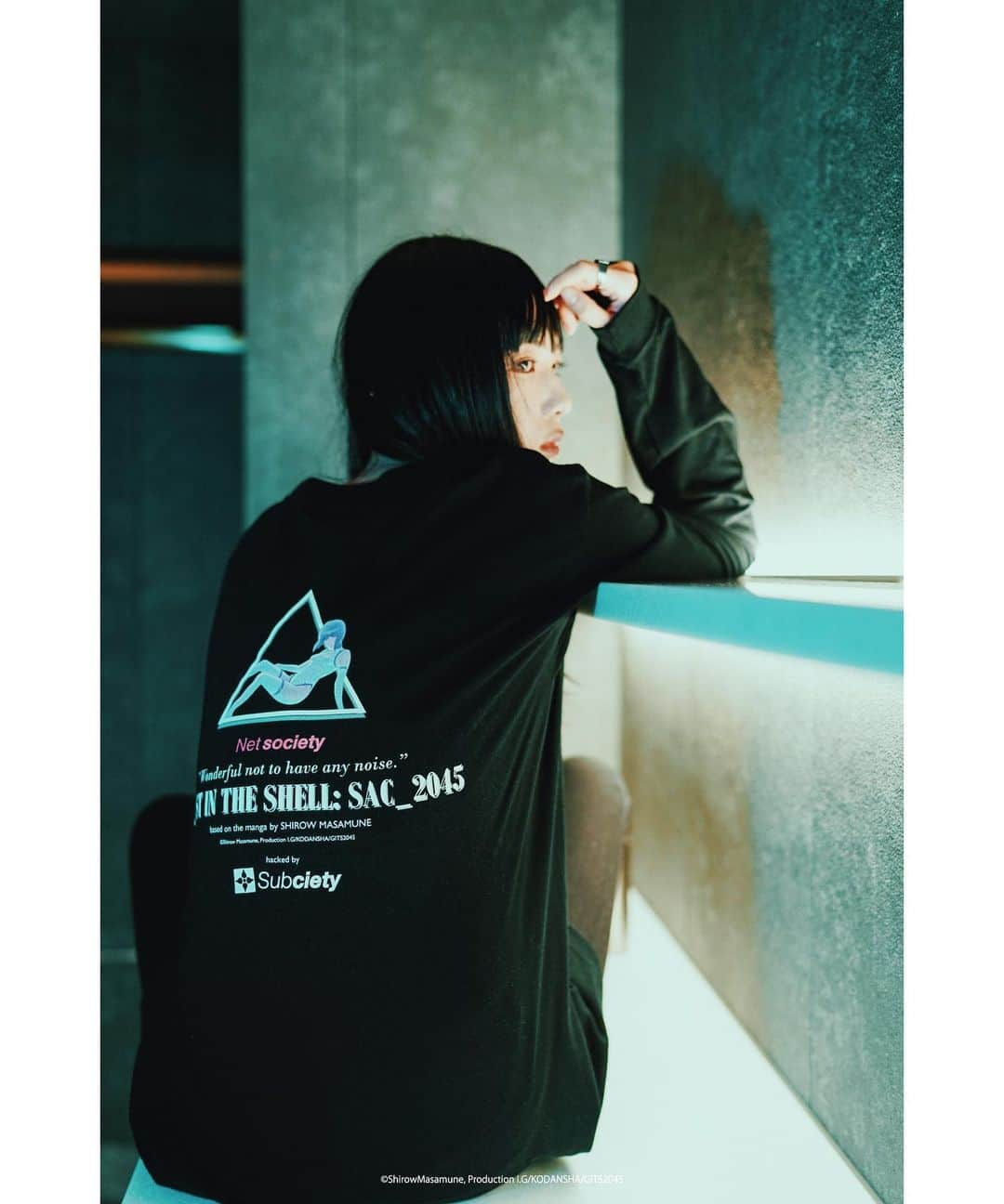 Subciety Subciety Officialさんのインスタグラム写真 - (Subciety Subciety OfficialInstagram)「Cyberbrain L/S.  Subciety x @gitssac2045_official photo @urbantokyo  model @felipe__wg @__onomichi  design/direction @yuto_subciety   #GHOSTINTHESHELL #SAC2045 #攻殻機動隊 #攻殻機動隊SAC_2045 #Netflix #shibuya #tokyo #japan #Subciety」11月16日 12時24分 - subciety_official