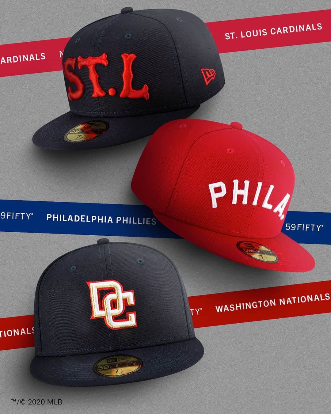 ニューエラ・キャップのインスタグラム：「Introducing the MLB Ligature Collection, a new way to rep your team. Available now at neweracap.com . Link in bio to shop」
