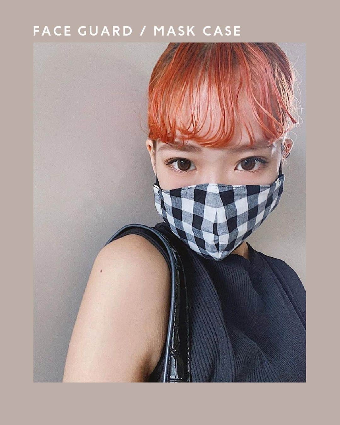 のインスタグラム：「FACE GUARD / MASK CASE ━━━━━━━━━━━━━━━━━ スタイリングアイテムとして楽しむフェイスガード♡  日常生活にマスクが必須となった今、 「つけなきゃ」ではなく、 アクセサリー感覚でマスクも新調してみては💓？  画像TAPで商品詳細をチェック✔️ ━━━━━━━━━━━━━━━━━━ #SHELTTERWEBSTORE #SWS」
