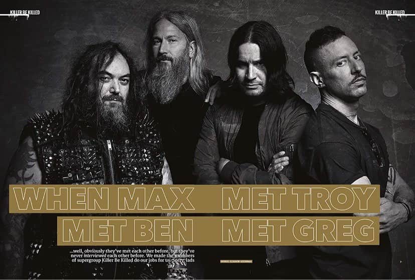 METAL HAMMERさんのインスタグラム写真 - (METAL HAMMERInstagram)「The new @killerbekilled album lands this Friday! Pick up our latest issue to find out what happened when we got all four members to interview each other. Out now! (Buylink in the bio) #KillerBeKilled #Metal #MaxCavalera #GregPuciato #Mastodon #Rock #MetalHammer #TroySanders #BenKoller」11月16日 23時24分 - metalhammeruk