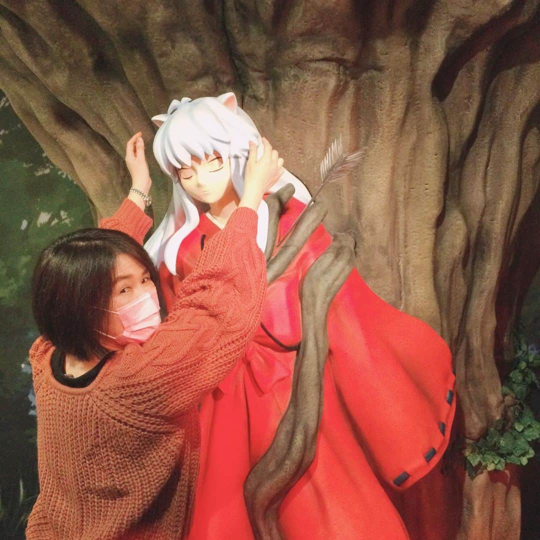 のインスタグラム：「やっと行けました。 楽しかった〜懐かしかった〜💕  #犬夜叉展」