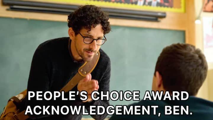 アダム・シャピロのインスタグラム：「The people have spoken. #PCA @neverhaveiever」