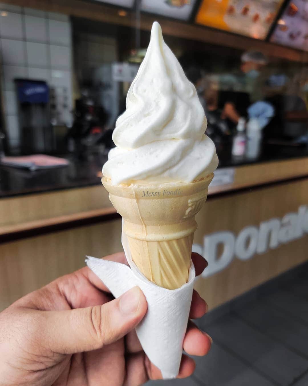McDonald's Philippinesのインスタグラム：「We like our week like our Vanilla Sundae Cone - Simple and sweet! Grab a cone today! 🍦 Photo by: @messy.foodie」