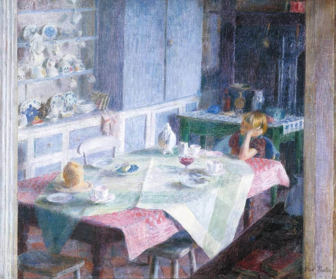 テート・ギャラリーさんのインスタグラム写真 - (テート・ギャラリーInstagram)「#WorkoftheWeek is for those having a slower Monday morning... ☕  Dod Procter, Kitchen at Myrtle Cottage c.1930–5 🖌️ ​This painting was made in the artist's kitchen in Newlyn, a seaside town in south-west Cornwall, where she lived for about 18 months.」11月16日 18時48分 - tate