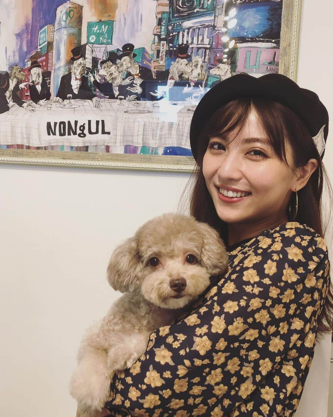 石川恋さんのインスタグラム写真 - (石川恋Instagram)「ちぇると、ビッケと、レオン様🐶💜 #nongul」11月16日 19時05分 - ren_ishikawa